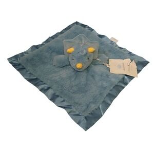 New Cloud Island Baby‎ Lovey Blue Dinosaur Security Blanket Lovey Satin Trim